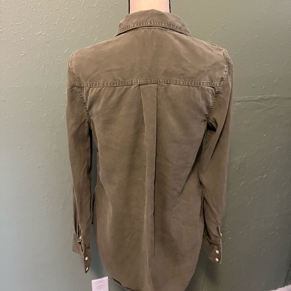 Army Green Button-Up - Picture 7 of 7